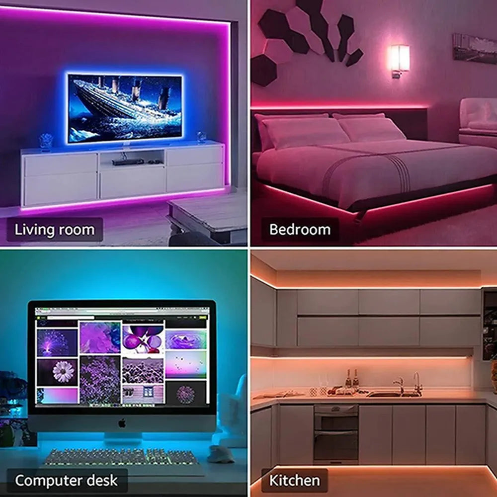 LED Strip Light - Perfect For Behind TV, Bed, PC - Multicolour