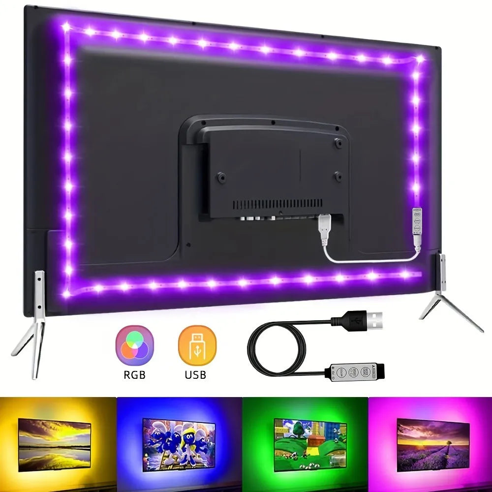 LED Strip Light - Perfect For Behind TV, Bed, PC - Multicolour